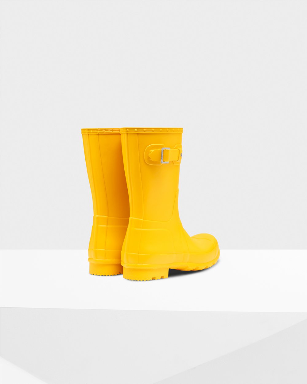 Mens Hunter Original - Short Rain Boots Yellow - 9076-OCSMG